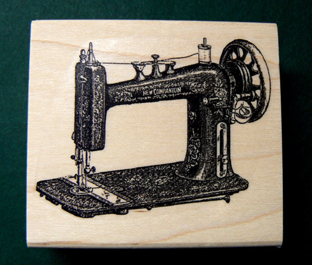 Vintage Sewing Machine Rubber Stamp WM P11 Etsy