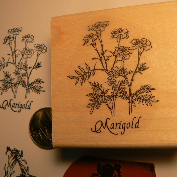 Floral Rubber Stamp Etsy