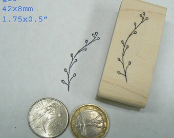 Q13 Berry Branch Rubber Stamp