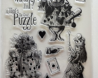 Alice in wonderland with friends clear  sheet NEW