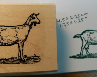 Goat rubber stamp 1.5x1" P46