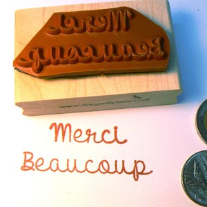 Merci beaucoup. rubber stamp P62 image 2