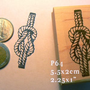 P64 Nautical knot rubber stamp