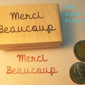 Merci beaucoup. rubber stamp P62