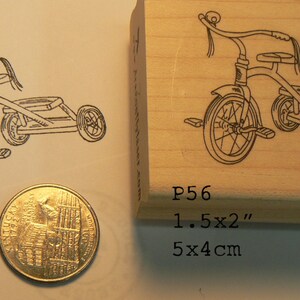 P56 tricycle rubber stamp image 1