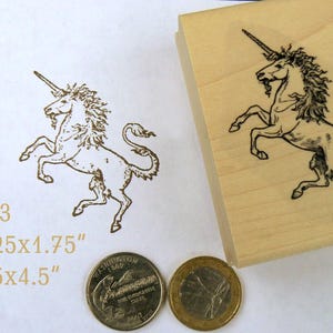 P93 Unicorn rubber stamp
