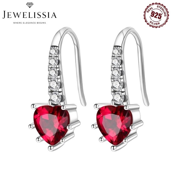 Orecchini con cornice a forma di cuore in argento sterling 925