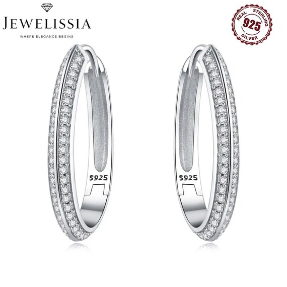 Orecchini a cerchio versatili di base in argento sterling 925 a forma di U, ideali come gioielli da donna, regali raffinati per feste di compleanno - Italia