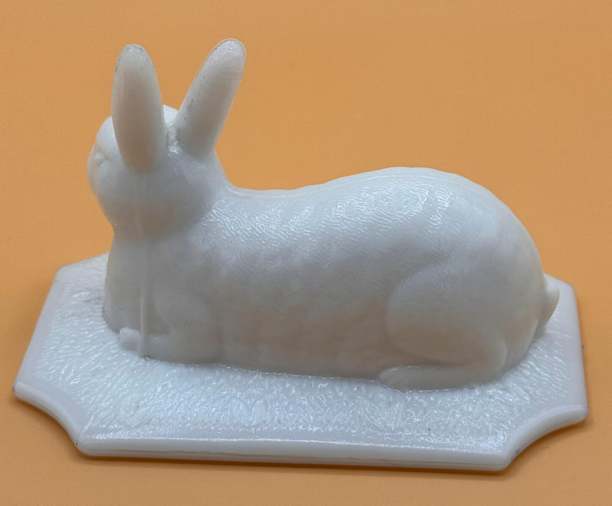 RARE Vintage 1950s Westmoreland Milk Glass Rabbit With Lid Butter or ...