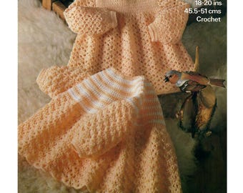 Crochet Pattern - Vintage Baby Angel Tops in 3 Ply Wool - Etsy