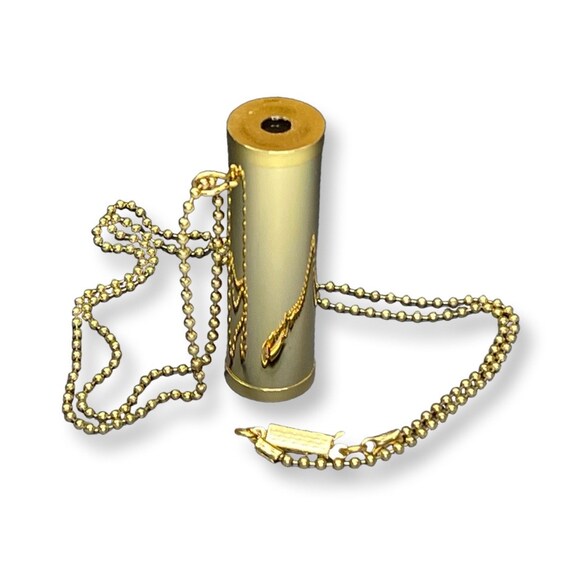 Mini Kaleidoscope Necklace Wearable Kaleidoscope Gold Brass