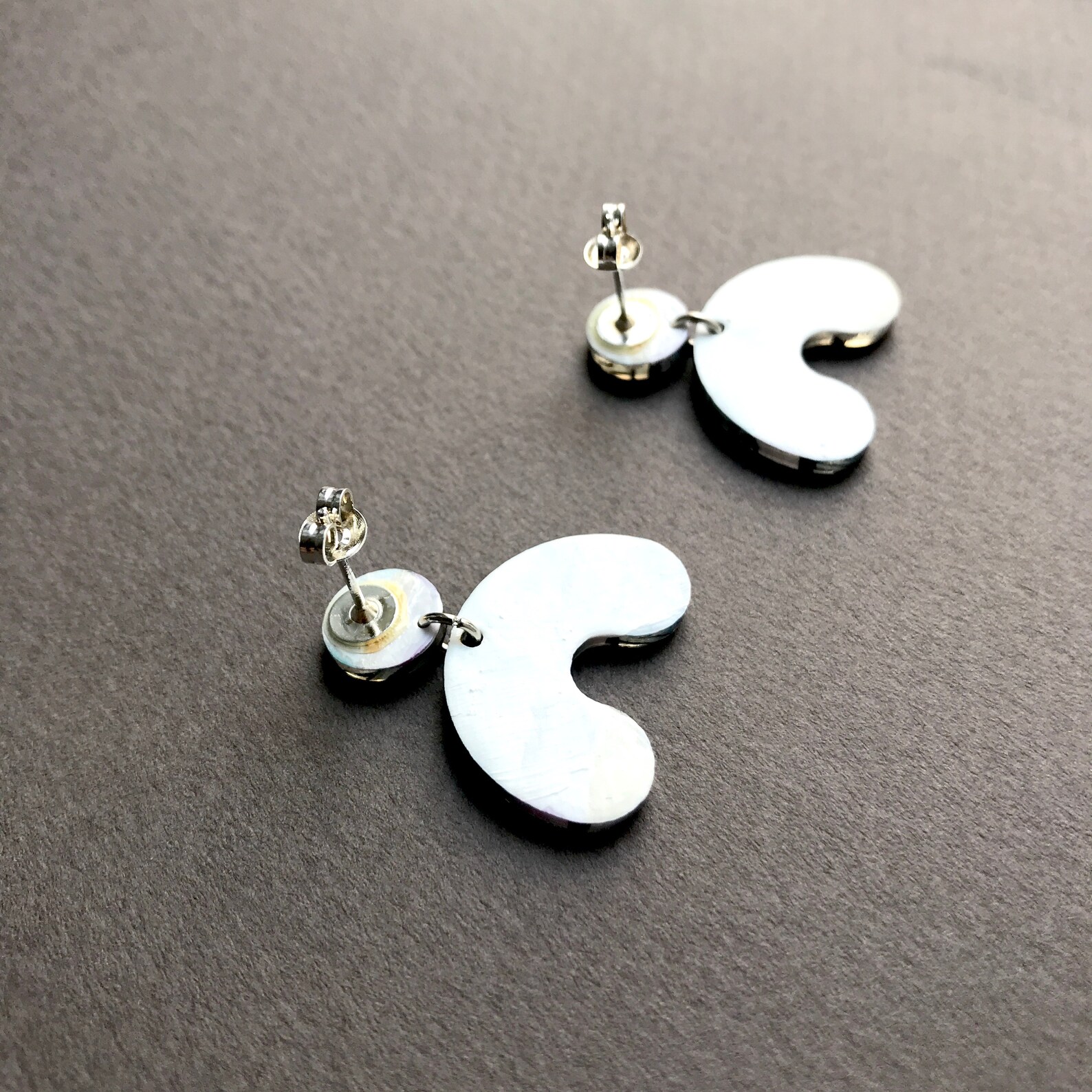 Bogen u geformte Ohrringe Statment moderne Ohrringe | Etsy