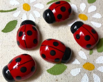 Ladybug Push Pins, Lady Bug Tacks, Bulletin Board Pins, Cork Board Push Pins, Message Board Thumb Tacks, Decorative Push Pins, Ladybug Decor