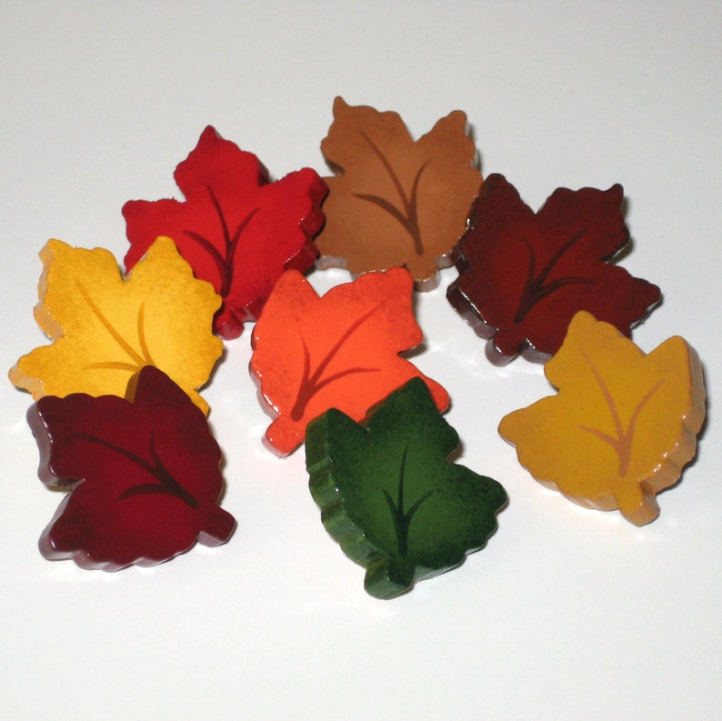 Autumn Maple Leaf Push Pins, Fall Leaves, Autumn Thumb Tacks, Fall Colors, Season of Autumn, Autumn Decor, Autumn Theme, Fall Decoration image 1