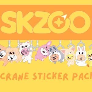 SKZOO Crane Sticker Pack