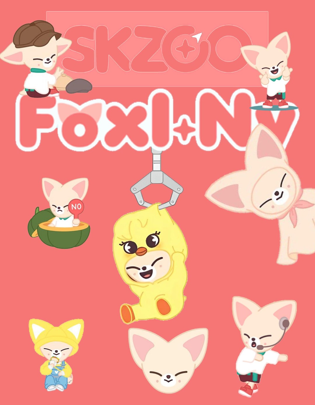 SKZOO Sticker Pack - Foxi.ny Set - Etsy