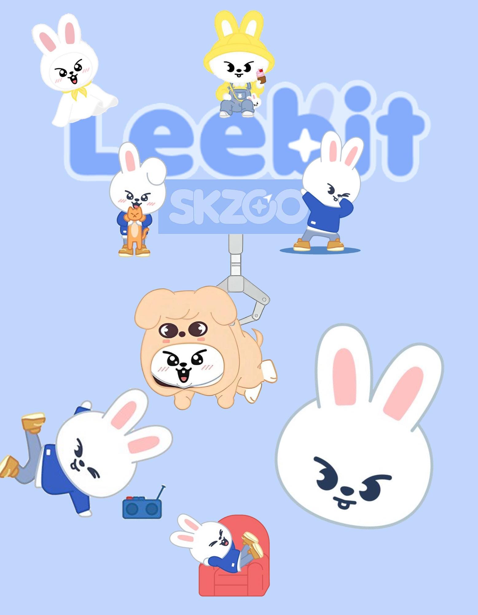 SKZOO Sticker Pack- Leebit Set - Etsy
