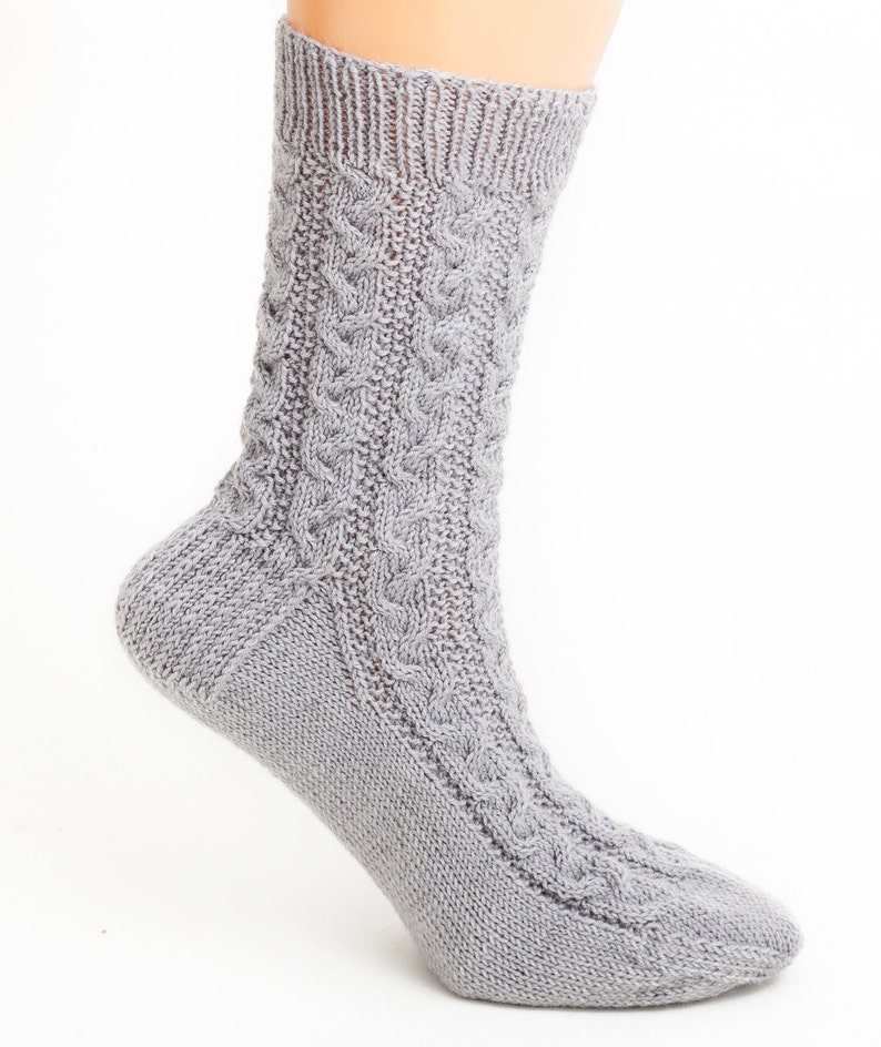 PATTERN ONLY Braided Cable Socks - Etsy