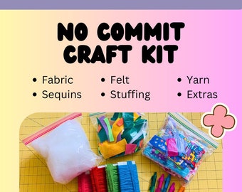 No Commit Craft Kit ™  - Ready to Ship, Summer Crafts, Craft Sampler, Craft Kit, Busy Kids, Fun for the Summer, Destash Crafts