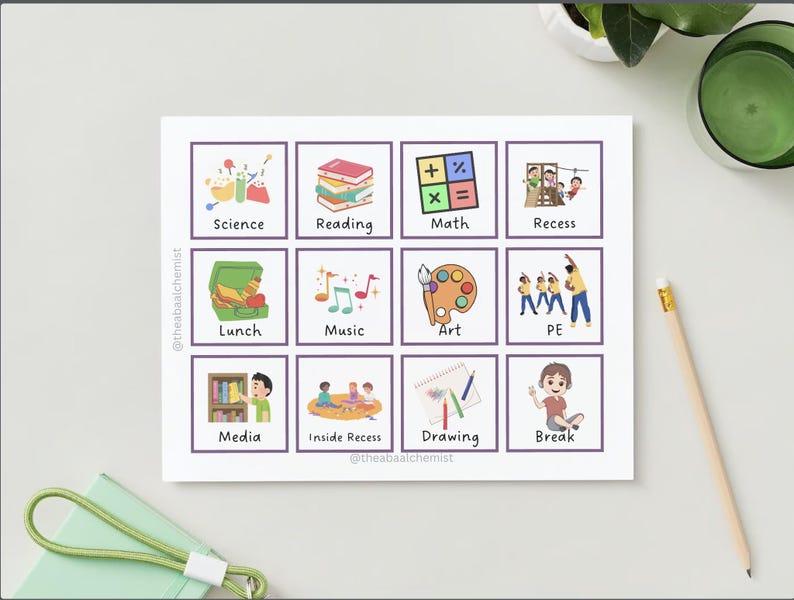 Visual Pec Pacifier Visual PEC for Classroom and Home - Etsy