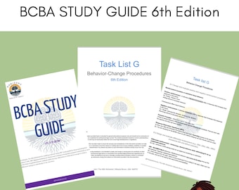 BCBA 6th Edition Task List G Study Guide
