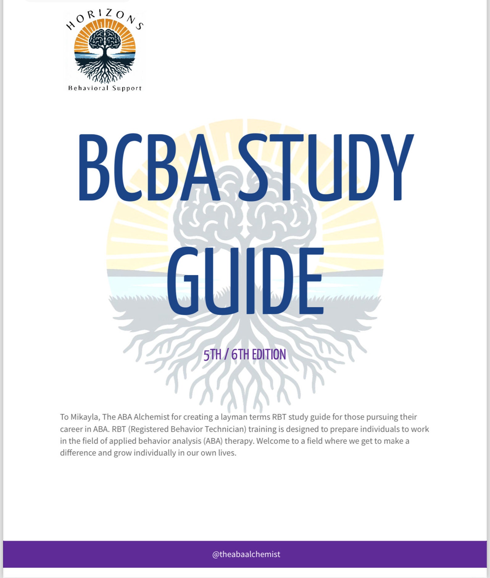 BCBA® Task List A 6th Edition Exam Prep - Etsy