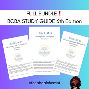 NEW! Full BCBA 6th Edition Study Guide