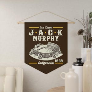 Jack Murphy Stadium 18"x21" Ballpark Banner Retro Wall Art Decor - San Diego Padres Baseball