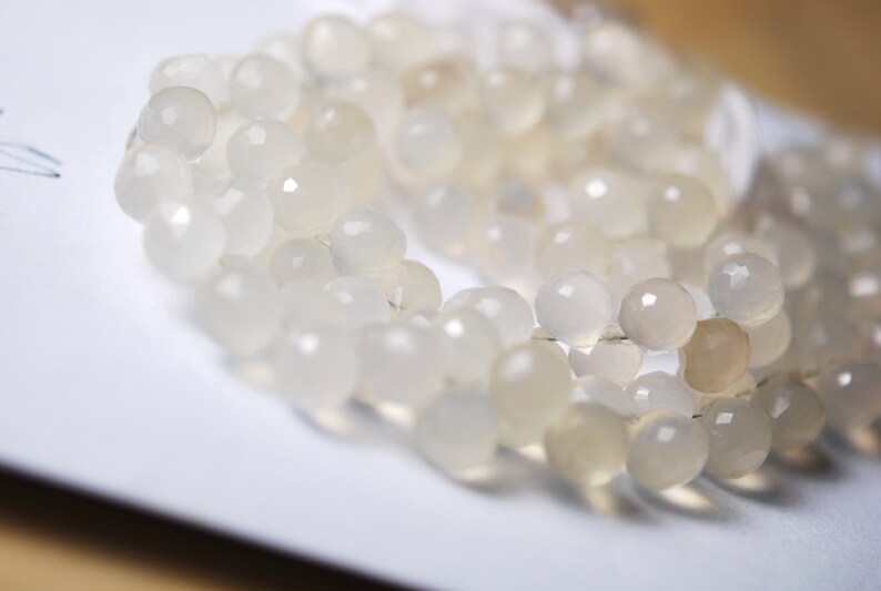 SALE 12 strand of natural chalcedony onions 26.00 ON SALE 20.00