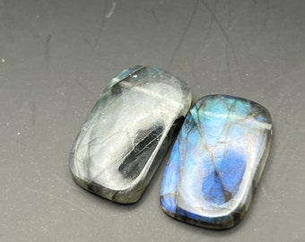 Incredible matching long labradorite rectangles limited quantity