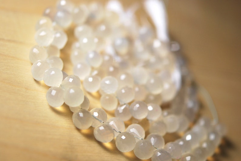 SALE 12 strand of natural chalcedony onions 26.00 ON SALE 20.00