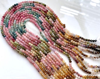 1/2 strand of tourmaline round