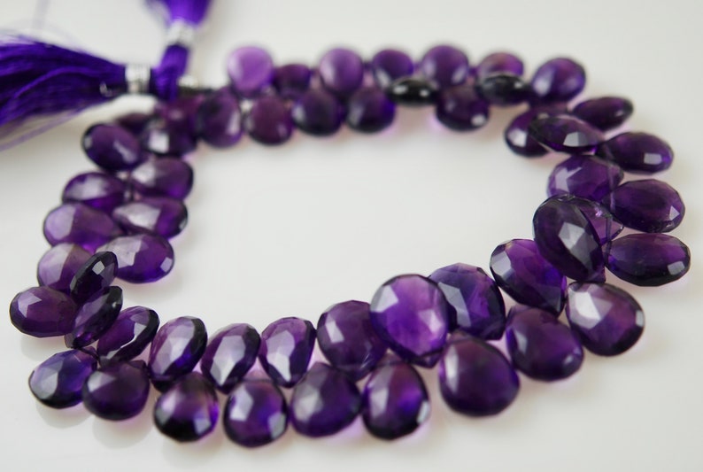 12 strand amethyst pears