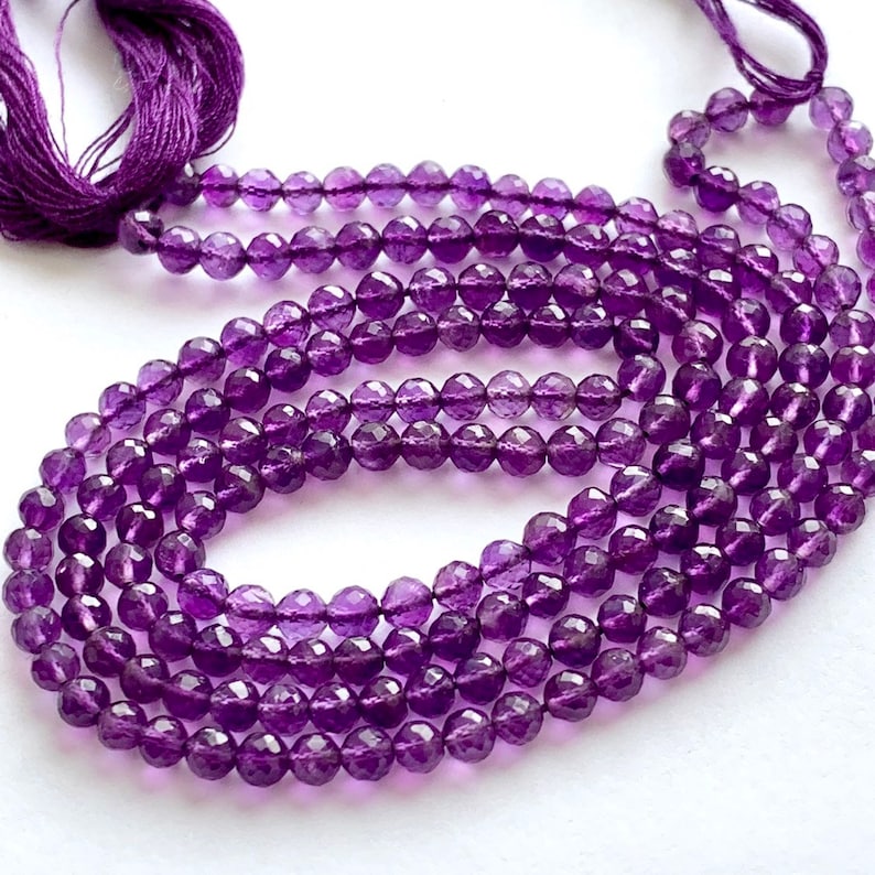 Amethyst round beads