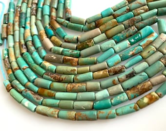 Natural Arizona turquoise tubes