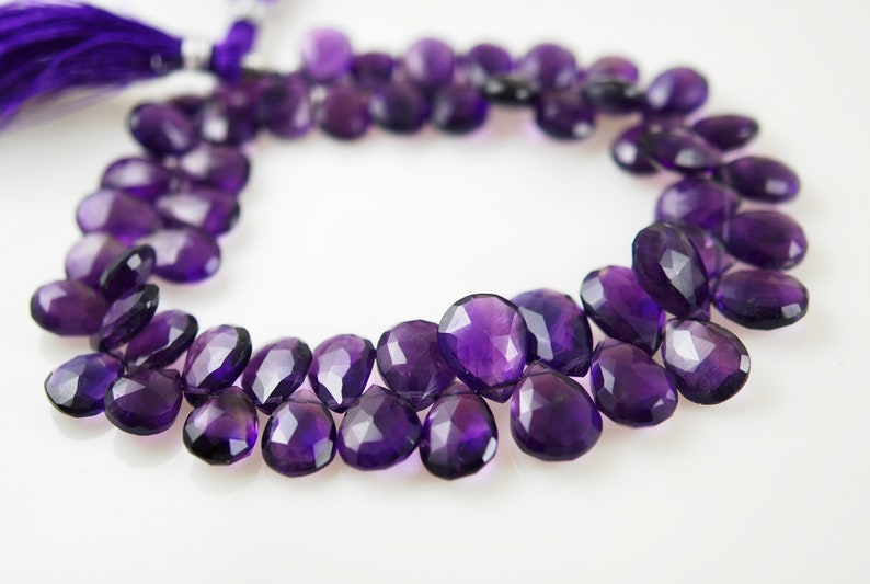 12 strand amethyst pears