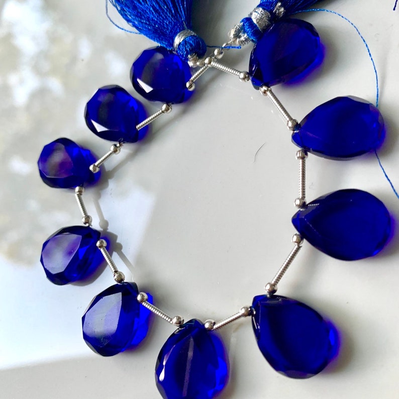 Gorgeous dark blue hydro quartz pears