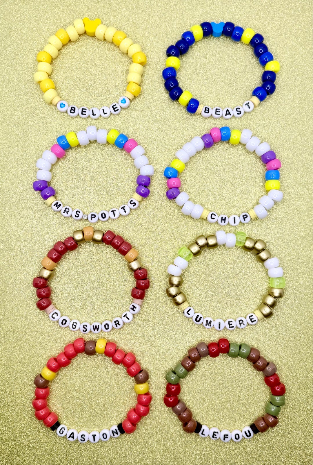 Beauty and the Beast Beaded Friendship Bracelet - Handmade - Etsy