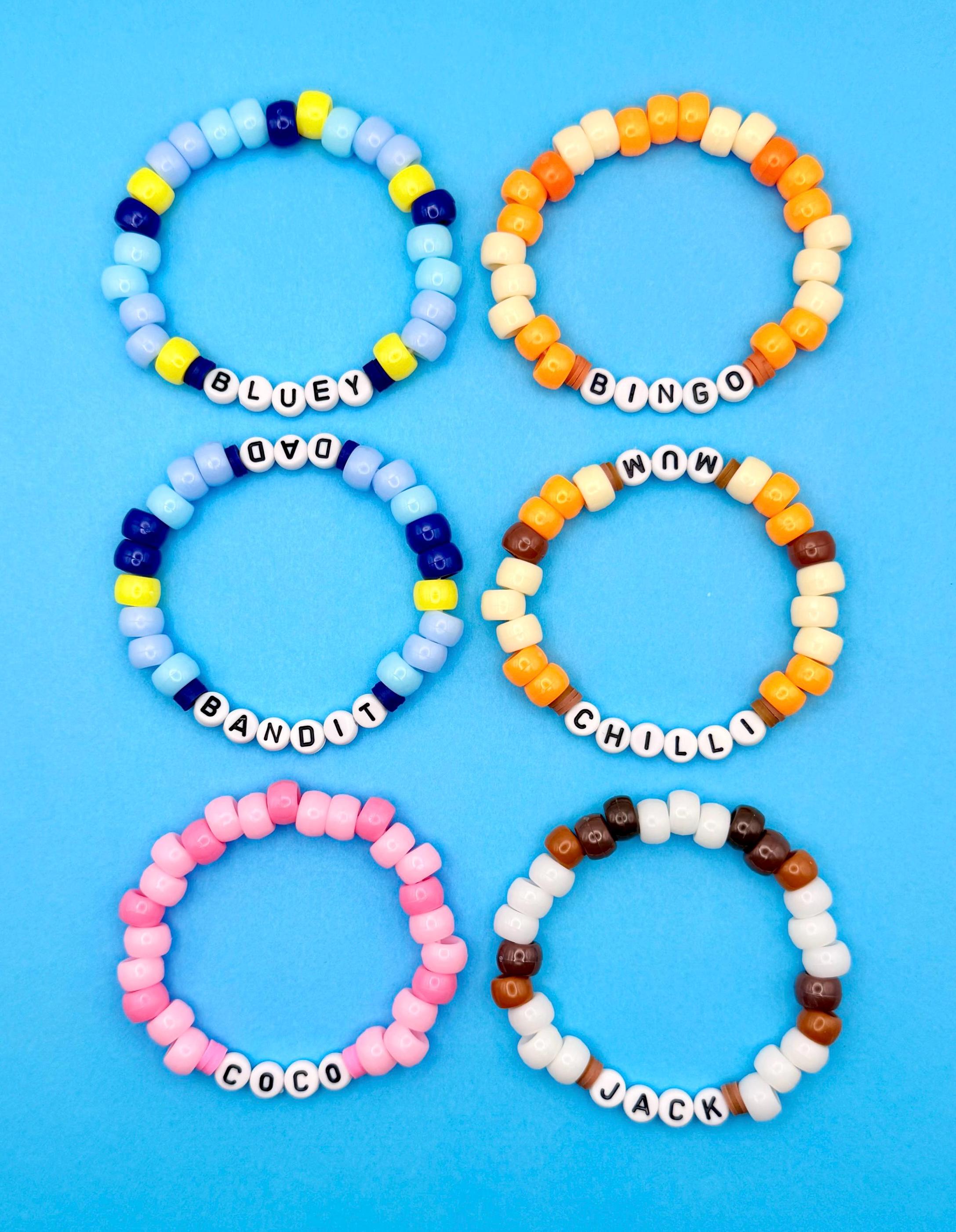 Bluey Friendship Jewelry Kit, 6 Pieces, Beads, Charms, Cording, Ages 4 , Travel Case - View #4
