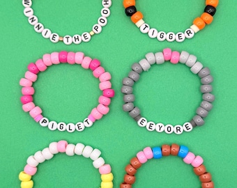 Handmade Friendship Bracelets - Winnie the Pooh and Friends Inspired