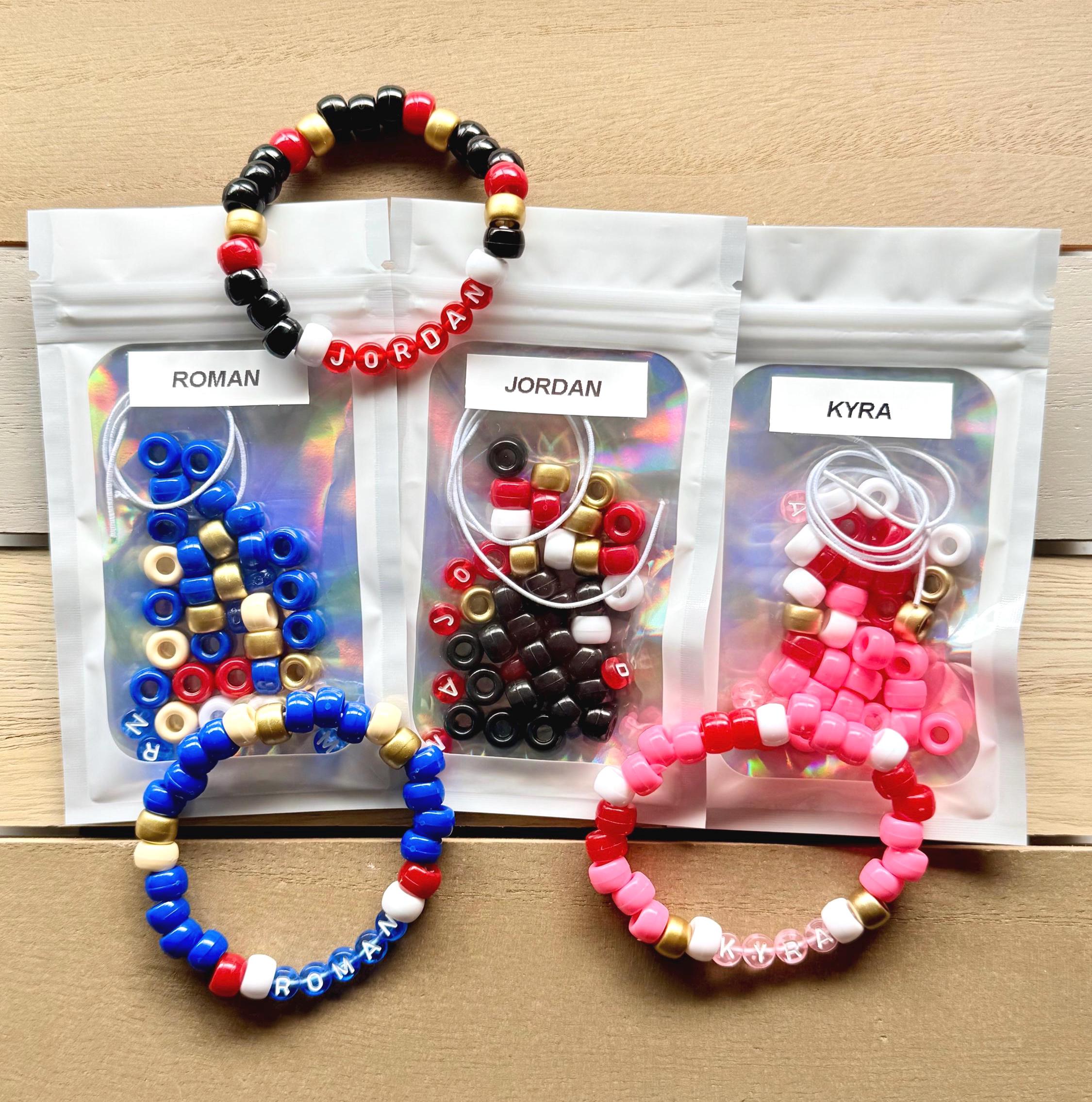 DIY Friendship Bracelet Kit: Sonic Shadow Amy Inspired