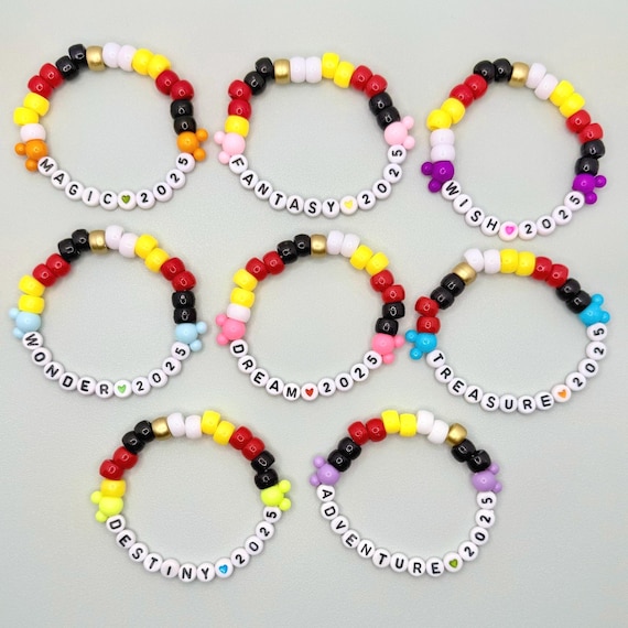 2025 Disney Cruise Inspired Handmade Friendship Beaded Bracelets