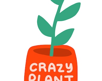 Señora loca de las plantas