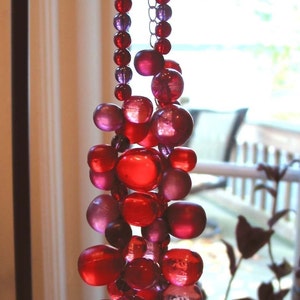 Red and Purple Grapes Necklace image 5