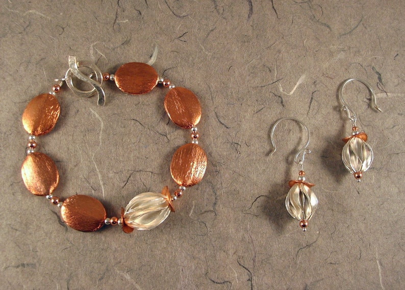Thai Silver and Copper Earrings image 5