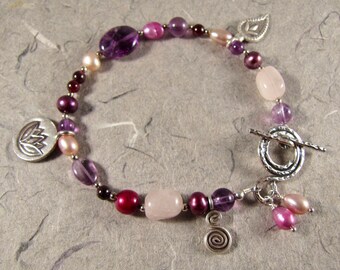 Wine and Roses Bracelet