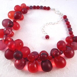 Red and Purple Grapes Necklace image 4