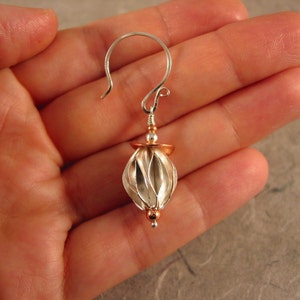 Thai Silver and Copper Earrings image 3