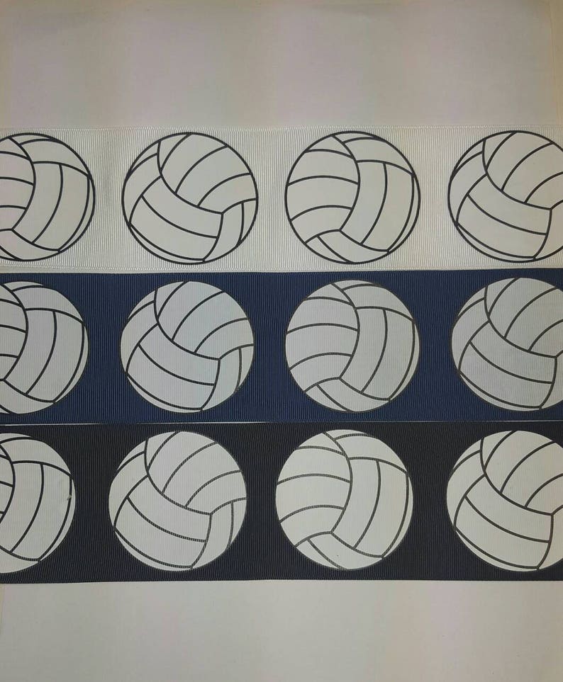 Volleyball Ribbon 3 Ribbon 3 Inch Ribbon by the Yard Etsy