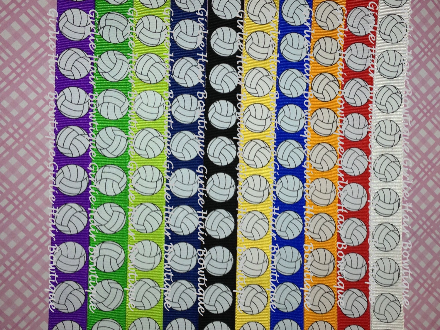 7/8 Volleyball Ribbon Sports Ribbon Team Ribbon Etsy